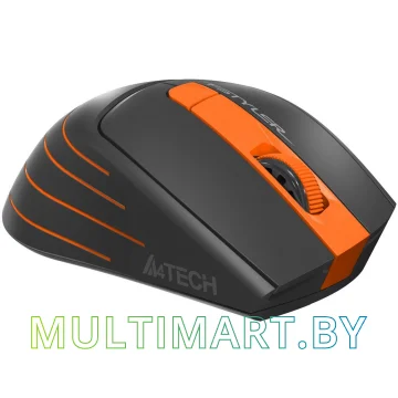 Мышь A4Tech Fstyler FG30S (серый/оранжевый) картинка 4